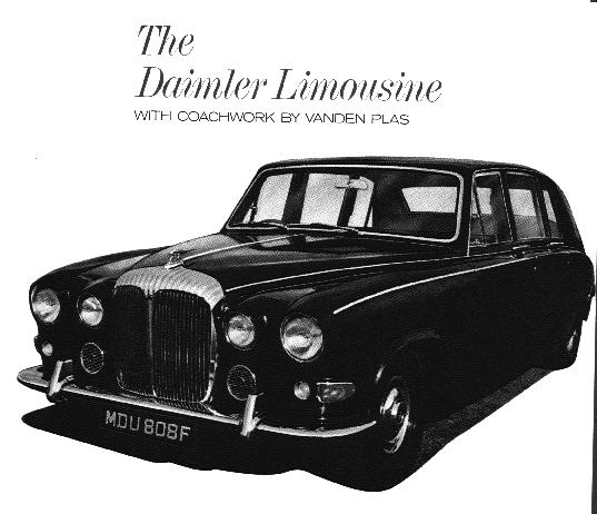 1968-92 Daimler DS420 Limousine Avant Pour Moto V Mounts x2 